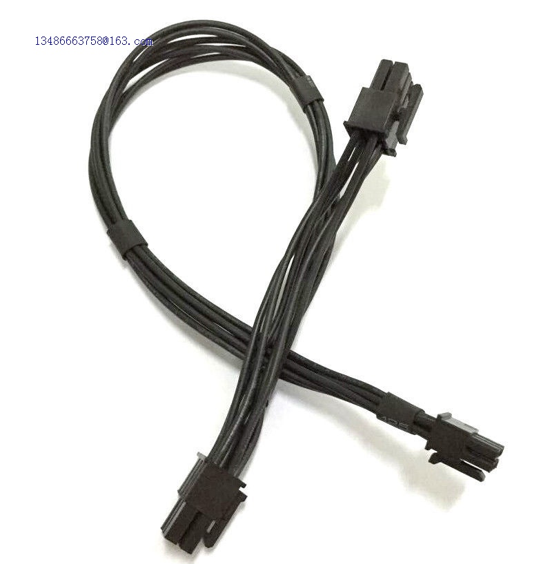 Dual Mini 6 Pin To 8 Pin Male PCI-E Power Cable For Mac Pro Video Card 18 AWG UK