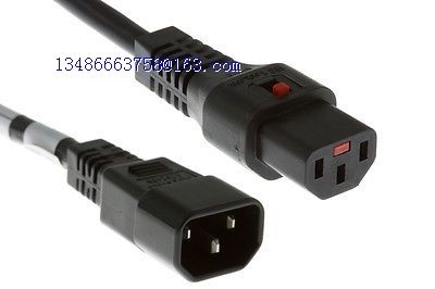 Locking AC Power Cord C13 to C14