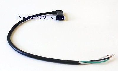 Computer Cord IEC C14 Shrouded Right Angle Male Plug to Open End