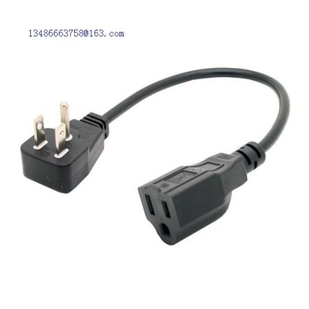 UL short power cable 5-15P/5-15R extension cord