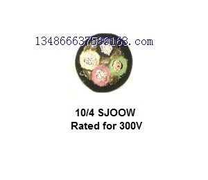 10AWG 4C SJOOW Bulk Electrical Wire  300V Water Oil Resistant Portable Cord