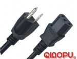 NEMA 5-15P USA 3 prong power cord plug with UL and CSA certification