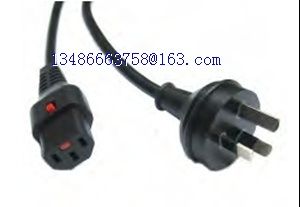 IEC LOCK C13 to Australian 3 Pin Plug