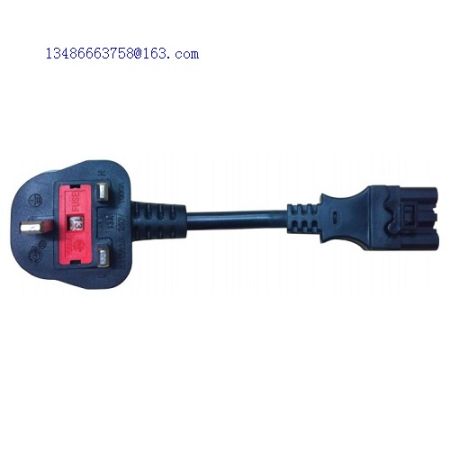 UK Plug to Wieland Type GST18 Female Connector Power Lead