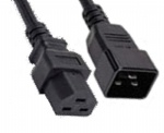 Power Extension Cable IEC C20 Male Plug to IEC C21 Female Socket