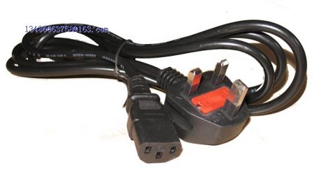 Power Cable UK Mains Fused Plug to IEC C13 Female Socket 5 Amp 10m