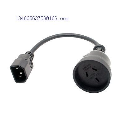 IEC C14 to Aus 3 Pin Mains Plug - Male to Female