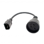 IEC C14 to Aus 3 Pin Mains Plug - Male to Female Cable