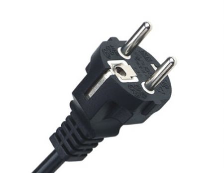 CEE7/7 European Schuko three prong power cord plug with VDE