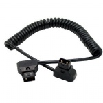 COILED D-TAP Cable for DSLR Rig cable fr Anton Bauer Battery