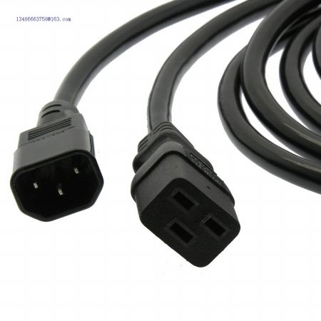 Power Cord Black NEMA C14 to C19