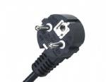 CEE7/7 European Schuko three prong right angle power cord plug with VDE