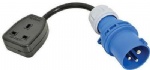 Mains Hook Up Conversion Adaptor 16A Plug to UK Socket