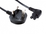 C5 Right Angled Clover Leaf to UK Mains Cable