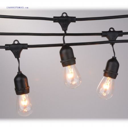 E27 Waterproof Outdoor Commercial String Light with E27 Sockets