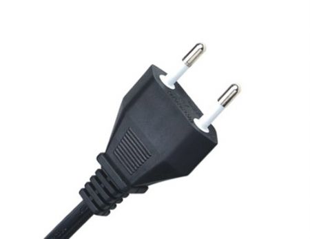 Italy two prong power cord plug with IMQ certification