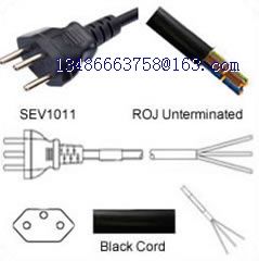 AC Power Cord Swiss Plug to ROJ H05VV-F3G1.0