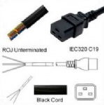 AC Power Cord ROJ to IEC 60320 C19 Connector  H05VV-F 1.5