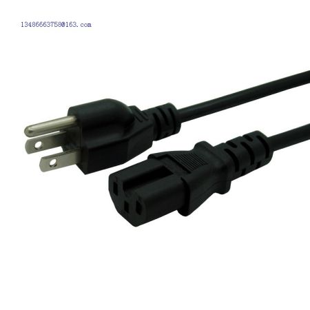 US Nema 5-15P male to IEC 320 C15 AC Power cord