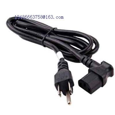 NEMA 5-15P (USA 3 pin) to right angle C13 Power Cord