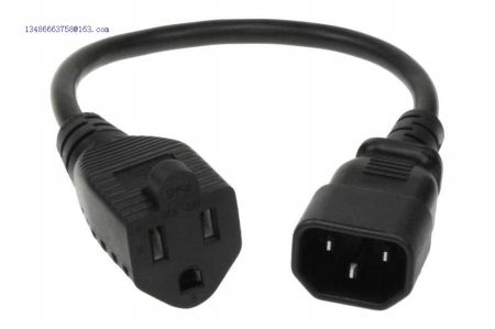 Power Adapter Cord NEMA 5-15R to IEC320 C14