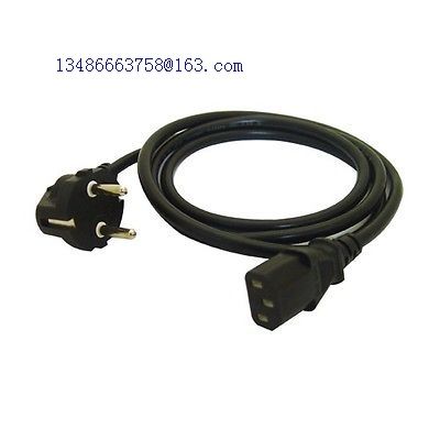 Computer PC TV Television AC 2-Prong Power Cable Cord Connector Laptop Adapter