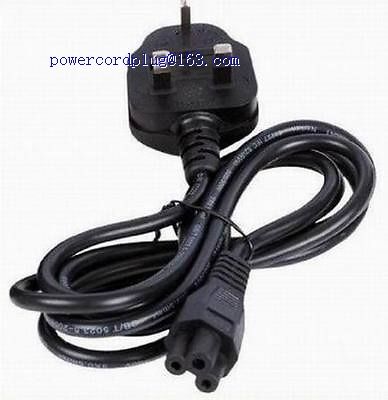 3 Pin UK Notebook Power Cord BS 13636 to IEC320 C5