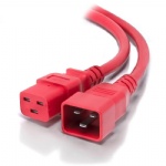 IEC C19 to IEC C20 Power Extension Cable Male to Female Cable Red