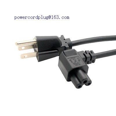 US Nema 5-15P to IEC 320 C5 angled power cord