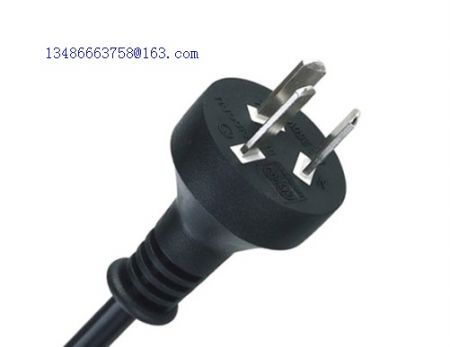 Argentina three prong power cord plug with IRAM