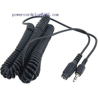 15 ft COILED Stereo Audio Extension 3.5 mm Cable MP3 Headphone