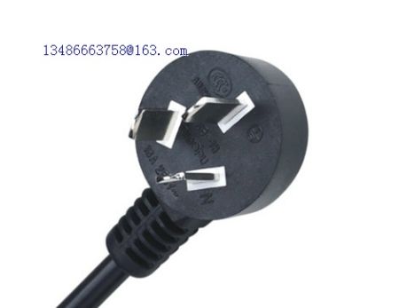 China CCC certified three prong power cord plug