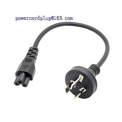 SAA Australia 3Pin male to IEC 320 C5 angled Power lead