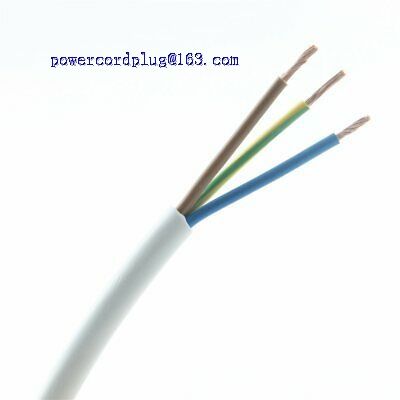 White 1.5mm 3 Core H05Z1Z1-F Round Flexible