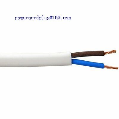 White 0.75mm 2Core H05Z1Z1-F Round Flexible