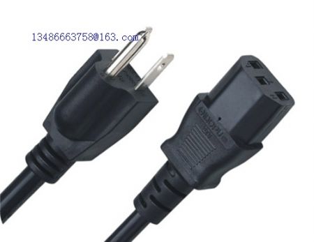 PSE certified Japanese JIS C 8303 three prong power cord plug