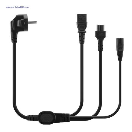 Europe Male to C13 C5 C7 Y Split Power Cord