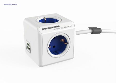 16A EU Plug Square Cube Powersocket Power Socket