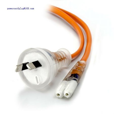 1m Power Cord - 2 Pin Aus (M) - IEC C7 -Medical Appliance power Cord