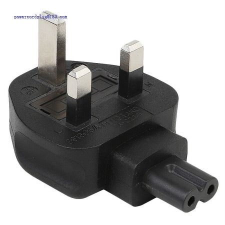 3-Pin Male To Iec 320 C7 Female Ac Adapter 3A Fuse