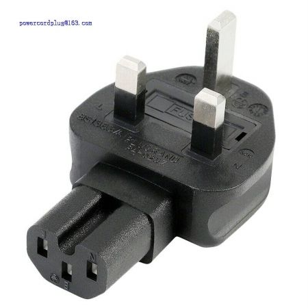 Uk 3 Pole Male To Iec 320 C15 Plug