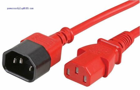 IEC Male C14 To Female C13 Extension Lead