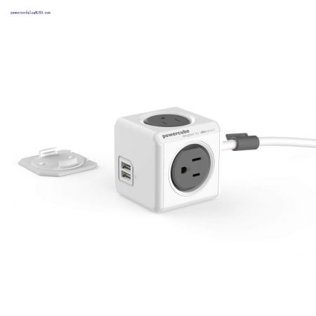 4 Outlets 2 USB Ports