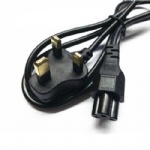3 Prong UK plug Laptop PC AC Power Cord Cable