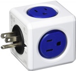 PowerCube 4 Outlets Dual USB Port Surge Protector Wall Adapter Power Strip