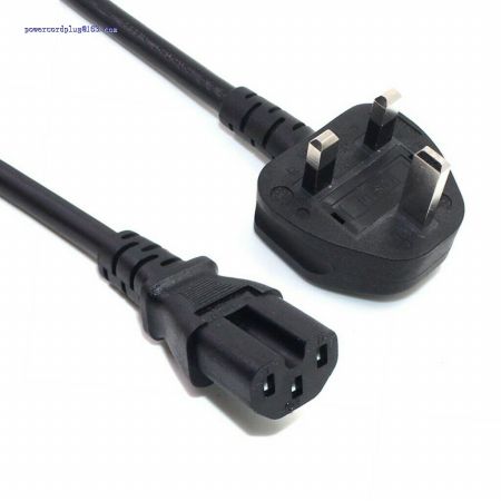 IEC C13 Splitter C15 C17 Kettle Lead Power Cable Cord UK PC Monitor TV