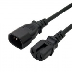 IEC 320 Male C14 to IEC Female C15 Power Extension Cable