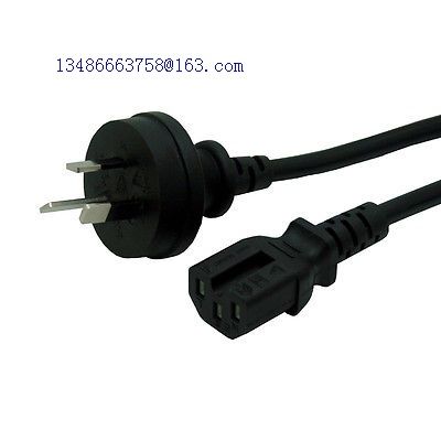 Australia SAA 3Pole Male to IEC 320 C15 kettle plug Power Cord Lead